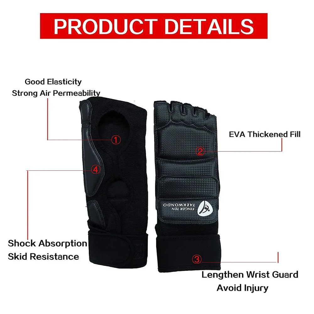 Protective Gear Taekwondo Sparring Palm Gloves Knee Protector Set Shin Guard Men Fight Boxing MMA Adult Children Black Karate Uniform Judo 231030