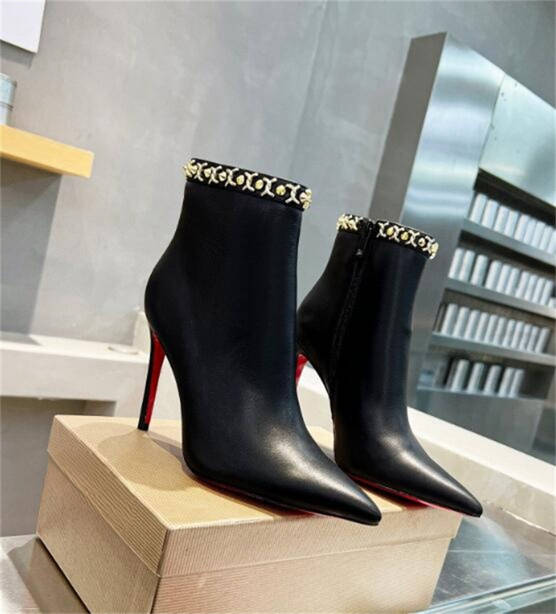 Women Boots Knee-High Boots Brown Winter High-Boots Fashion Leather-Boots CL