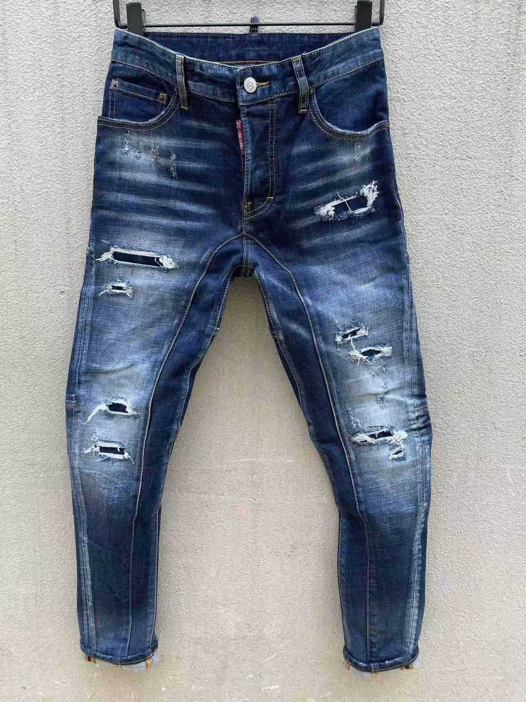 designer Mens Straight Jeans Long Trousers True Coarse Line ReligionJeans Clothes Man Casual Pencil Pants Blue Black Denim Pants