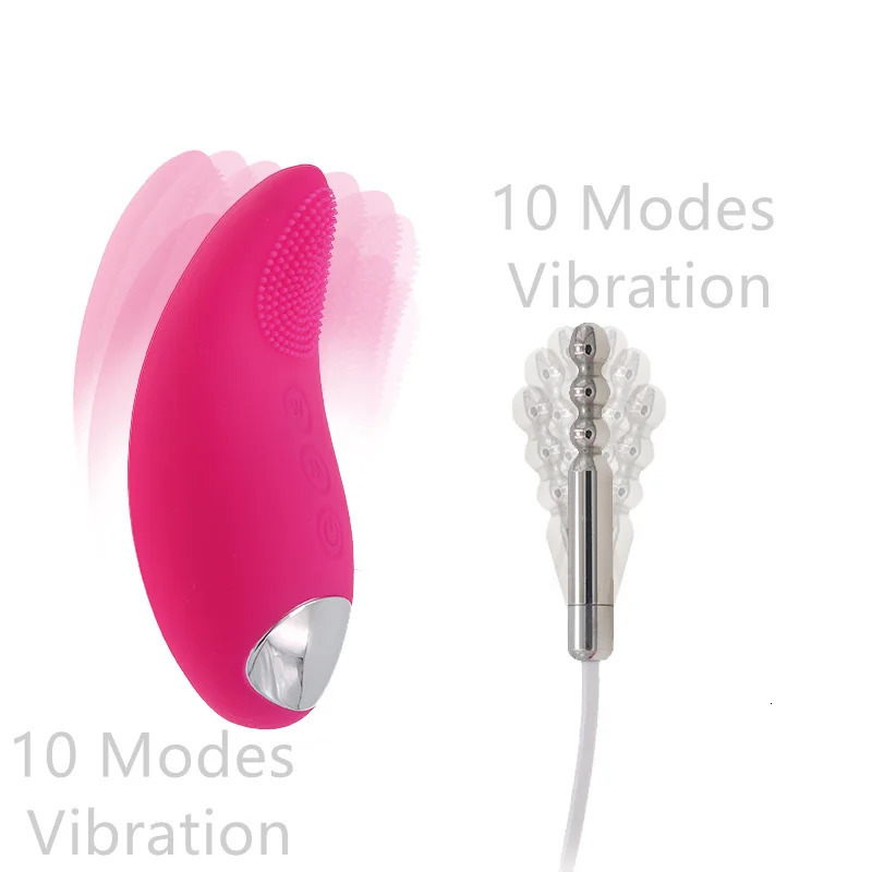 Adult Toys Stainless Steel Horse Eye Vibrating Bullet Egg 10 Modes Penis Plug Urethral Vibrator Sex Toys For Men Women Masturbation 231030
