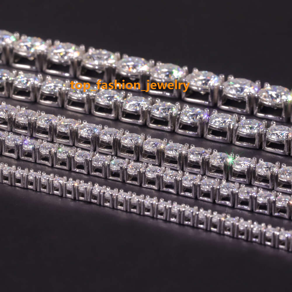 necklace moissanite chain Necklace bracelet passes diamond test Hip hop Jewelry Factory Iced Out VVS Diamond 20 Inch Tennis