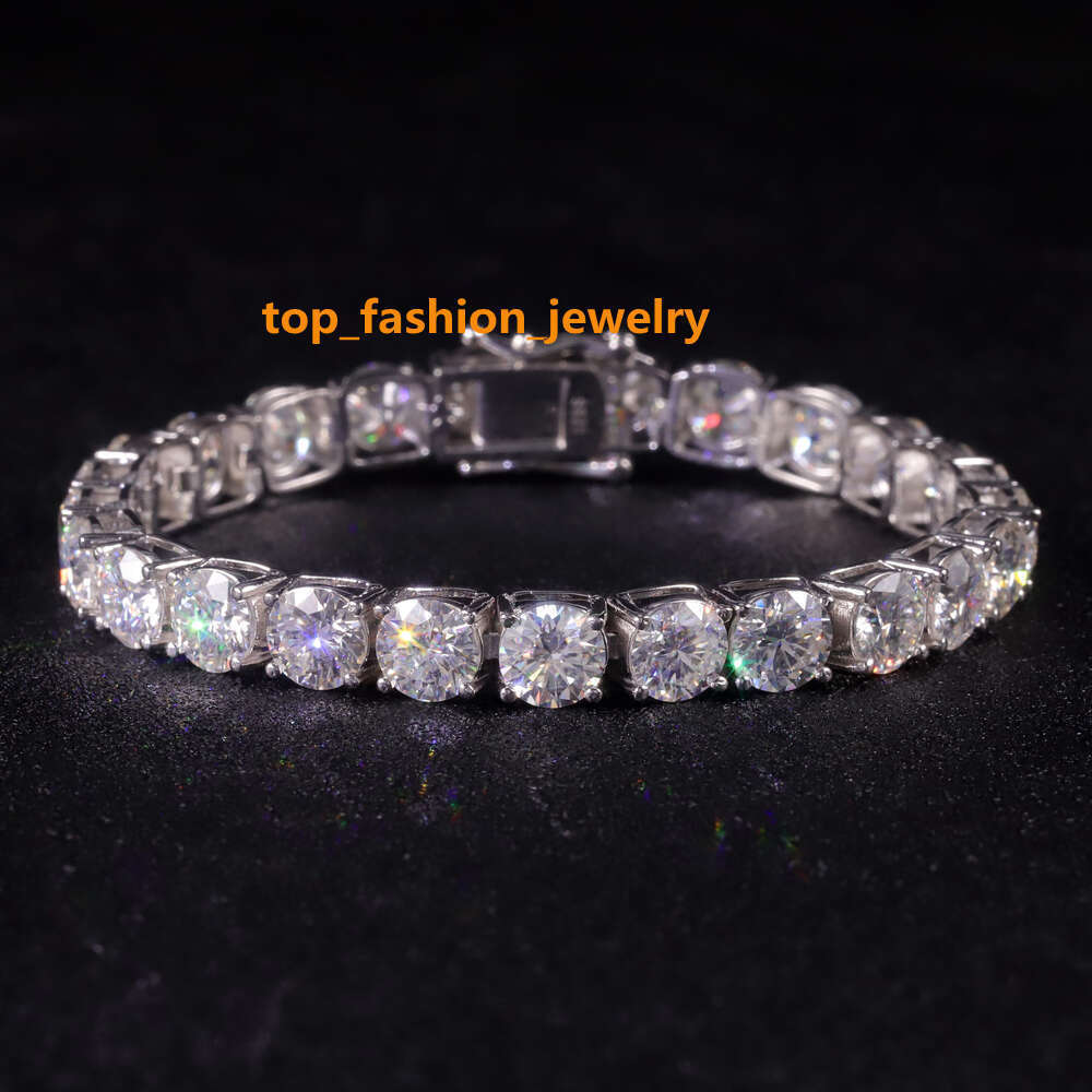 necklace moissanite chain Necklace bracelet passes diamond test Hip hop Jewelry Factory Iced Out VVS Diamond 20 Inch Tennis