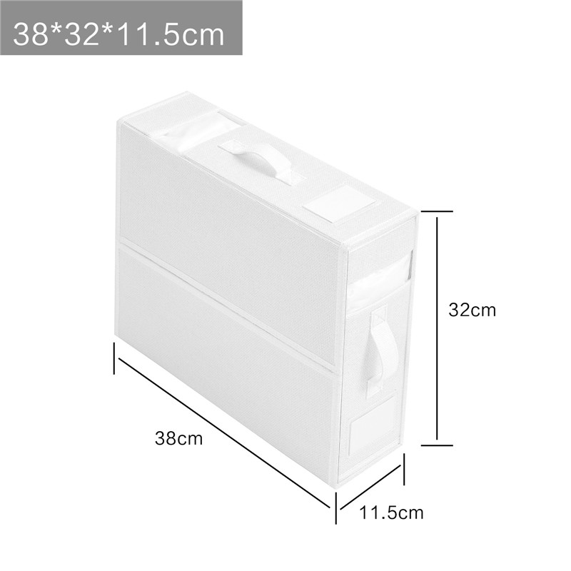 Bed Sheet Set Organizer Folding with Transparent Label Slot Bedding Organizer for Pillowcases Towels Clothes Blanket Quilt Cover WLL2112