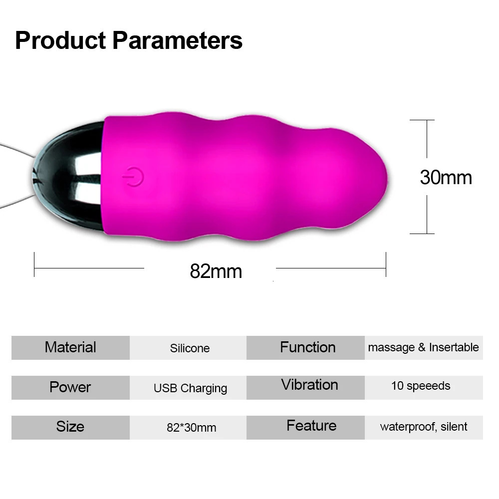 Adult Toys 10 Speeds Vibrator Sex Toys Silicone Bullet Egg with Wireless Remote Control Vibrating USB Rechargeable Massage Ball for Women 231030
