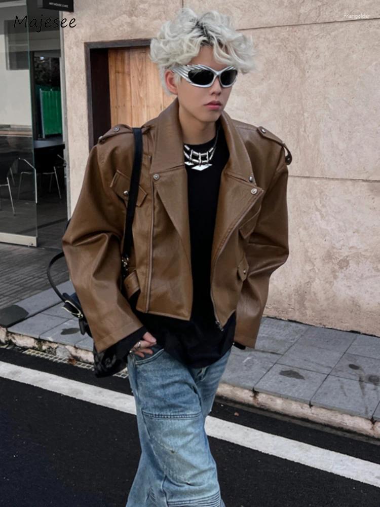 Men's Jackets Autumn Men Rivet Design Cropped Stylish Teenagers Vitality Handsome Korean Style Daily Streetwear Cozy Windbreaker Ins