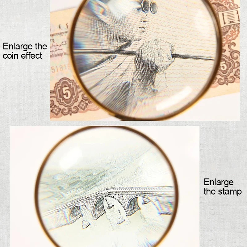 Magnifying Glasses 20X Handheld Retro All-Metal Magnifier Reading Magnifying Glass Portable Jewelry Antique Loupe with High Magnification Power Len 23