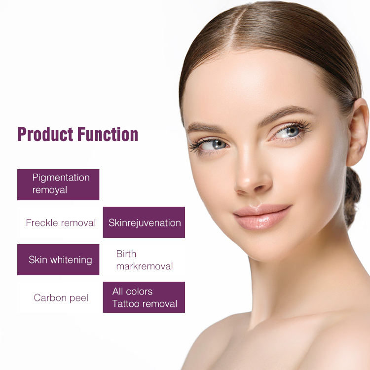 Wholesale Promotion Laser Nd Yag Q-Switch Tattoo Removal Carbon Peeling Eyebrow Pigment Therapy Machine Tattoo Pigment Clean Beauty Equipment