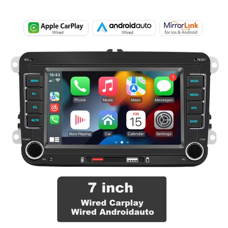 7 inch 2 Din Car Ra GPS MP5 Player Android Auto Carplay For 7 C251017