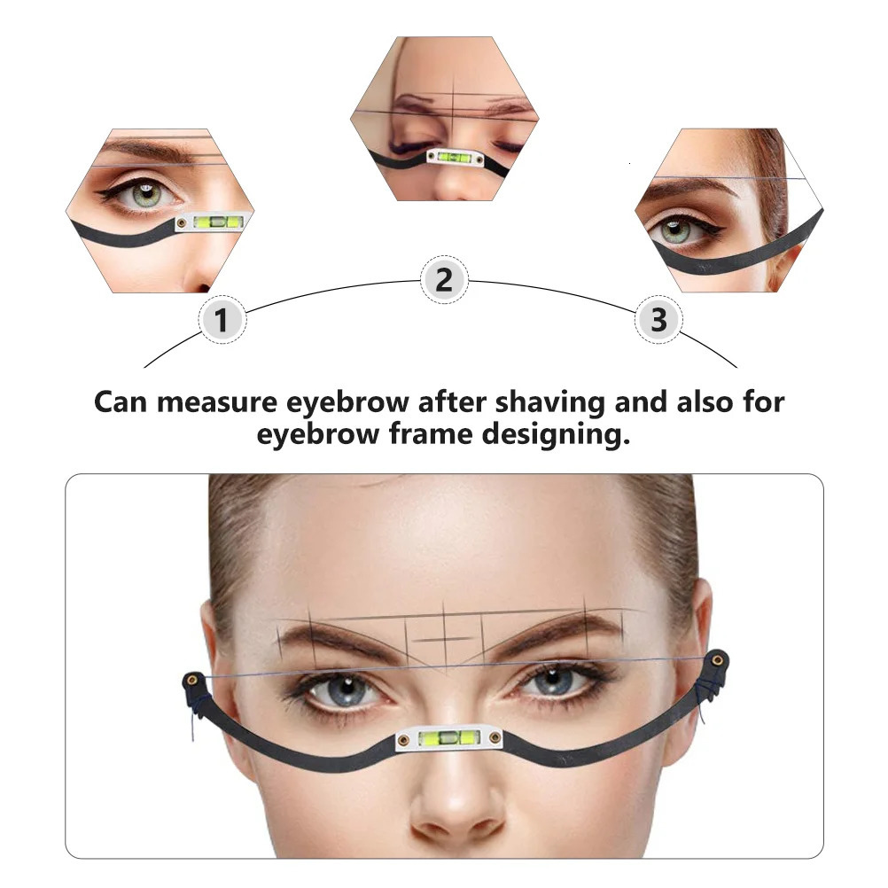 Eyebrow Enhancers Bow-shaped Eyebrow Ruler Durable Lightweight Drawing Line Kit Metal Corrector Practical 231031