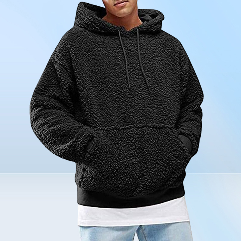 Men039s Hoodies Sweatshirts Autumn Winter Men y Hoodie Pullover Fleece Sweatshirt Hooded Coat Pocket Sweater Jumpers Sol