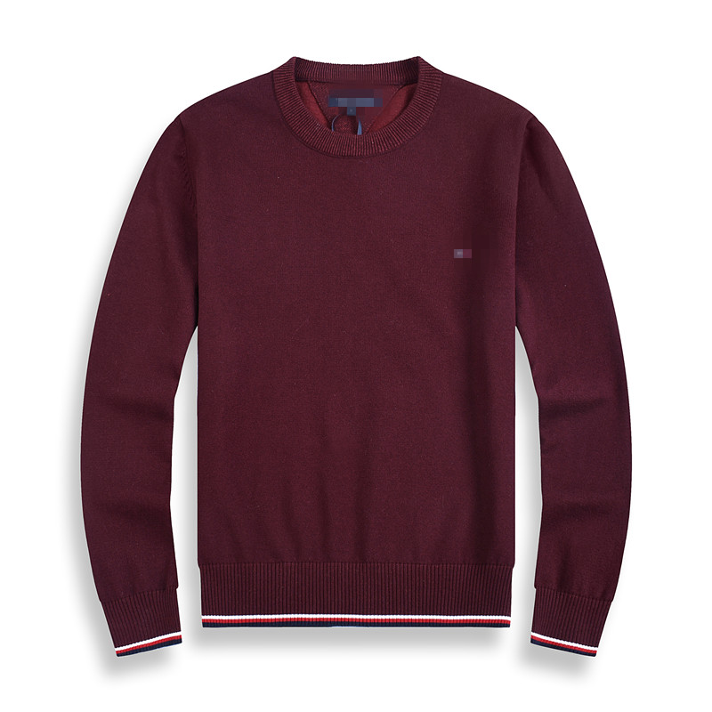 Designer Men's Sweater Pullover Fashion Men's Knitted Jacket Brown Red Knitted Long Sleeve Clothing Top Warm Men's Winter Coat