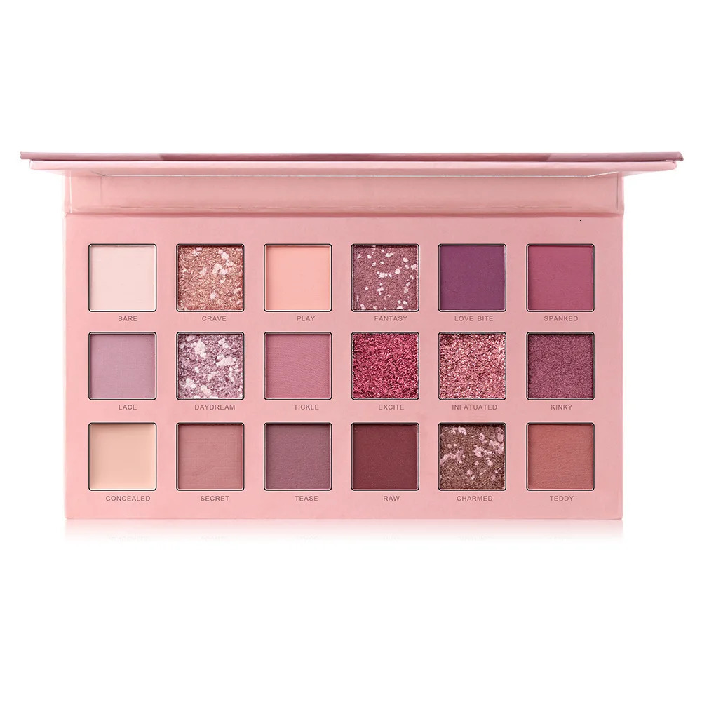 Eye Shadow MISS ROSE 18 Color HUDA Pearlescent Matte Eye Shadow Professional Color Make-up Multicolored Eye Shadow Disc 231031