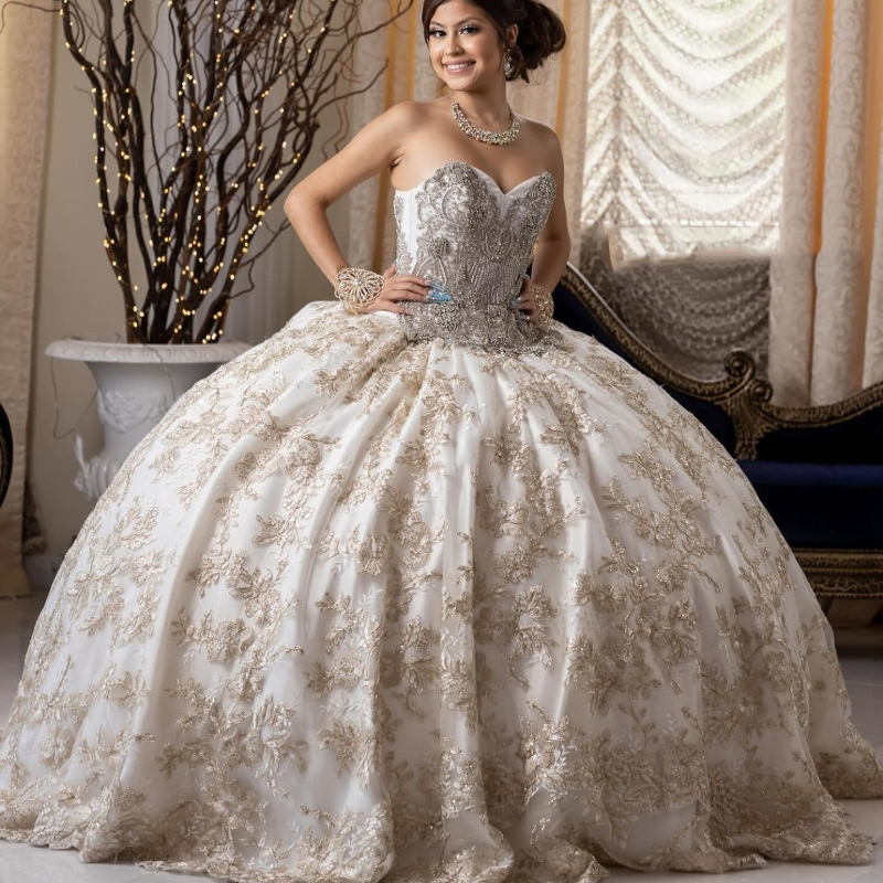 Sexy Sweetheart Off The Shoulder Quinceanera Dresses Princess Prom Gown Applique Beads Tulle Lace Up Sweet 15 Dress Balll Gwon