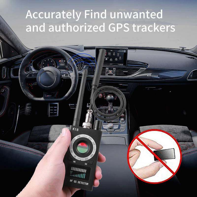 K18 Multi-function Anti-Candid Cam Wireless Lens Device Finder 1MHz-6.5GHz GSM Audio Bug Finder GPS Signal RF Tracker Detect