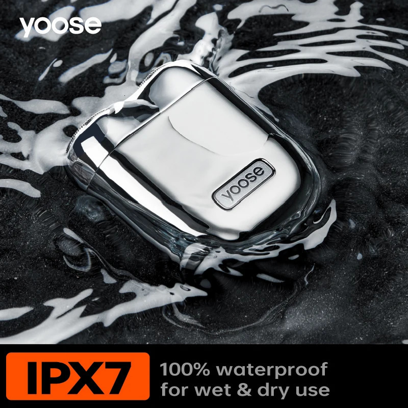 Electric Shavers yoose Mini Electric Razor for Men Waterproof Shavers for men Electric Shavers Wet Dry USB-CRechargeable Portable Leather Case 231030