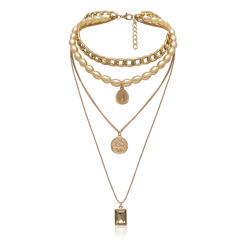 Fashion gold chain bracelet necklace for women party wedding engagement lovers gift jewelry
