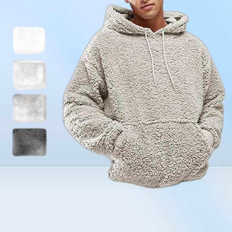 Men039s Hoodies Sweatshirts Autumn Winter Men y Hoodie Pullover Fleece Sweatshirt Hooded Coat Pocket Sweater Jumpers Sol