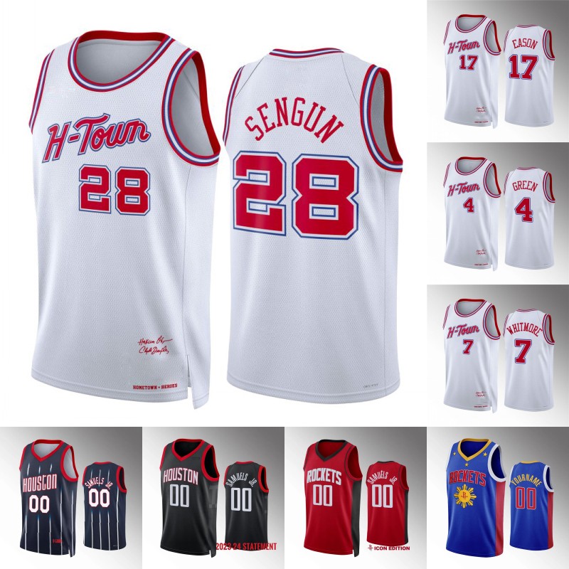 Eric 10 Gordon Rocketes 2023-24 City Edition Basketball Jersey Fred 23 VanVleet Jalen 4 Green Kevin 3 Porter Jr. Yao 11 Ming Tari 17 Eason Alperen Sengun Boban Marjanovic