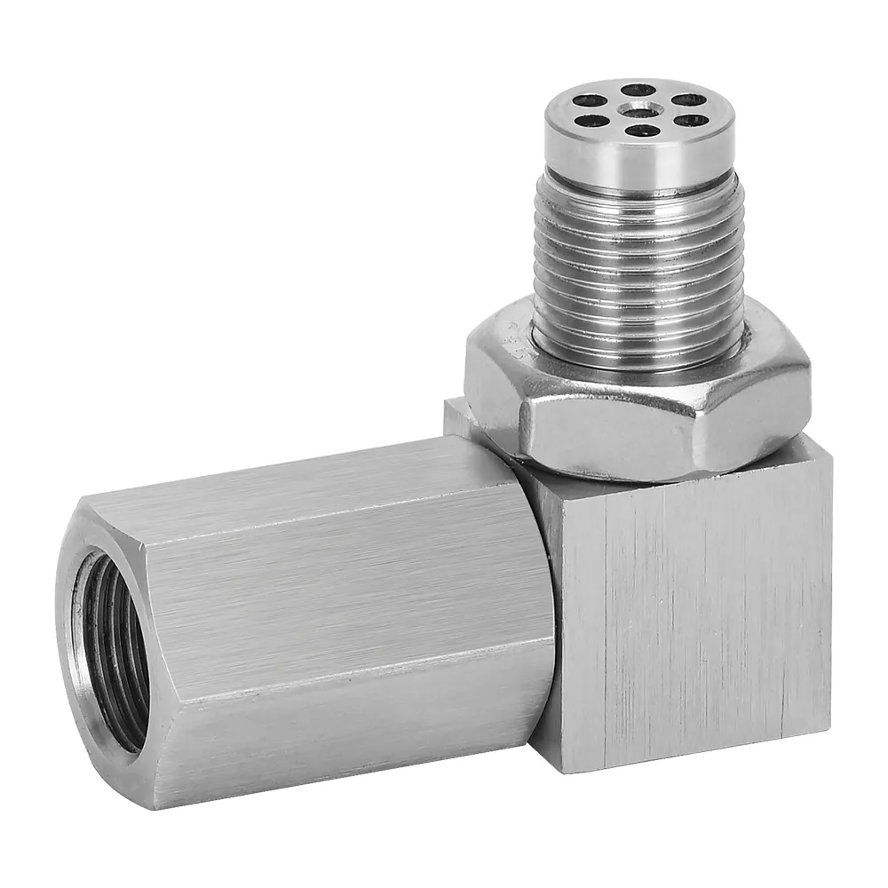 PQY Universal Oxygen Sensor Extender 90 Degree 02 Bung Extension Catalytic Converter O2 Oxygen Sensor Spacer PQY OSE02 ZZ