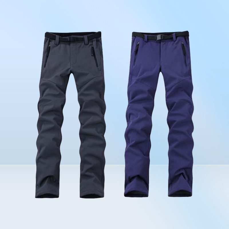 WholeWomen Thick Warm Fleece Softshell Pants Fishing Camping Hiking Skiing Trousers Waterproof Windproof New Pantolon RW