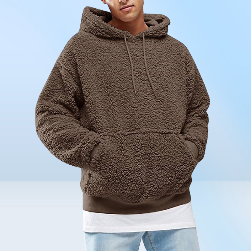 Men039s Hoodies Sweatshirts Autumn Winter Men y Hoodie Pullover Fleece Sweatshirt Hooded Coat Pocket Sweater Jumpers Sol