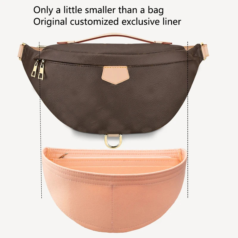 Evening Fits WAIST er Bag Felt Cloth Travel Insert Cosmetic Woman Makeup Oval Storage Organizer Bags 231031 e104