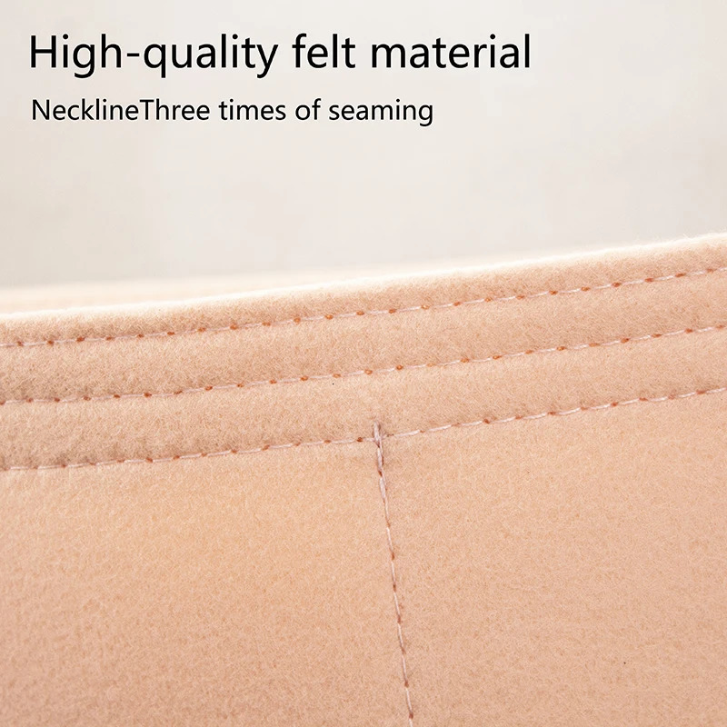 Evening Fits WAIST er Bag Felt Cloth Travel Insert Cosmetic Woman Makeup Oval Storage Organizer Bags 231031 e104