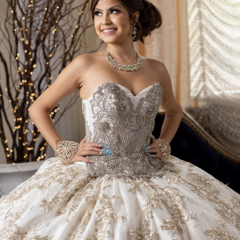 Sexy Sweetheart Off The Shoulder Quinceanera Dresses Princess Prom Gown Applique Beads Tulle Lace Up Sweet 15 Dress Balll Gwon