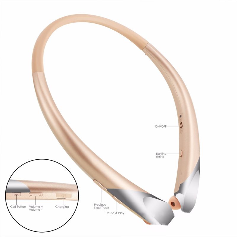 New Arrival Wireless Bluetooth Headset HX 911 CSR 4.0 Tone Infinim Headphones Sports Neckband Earphone Hands free HBS910 for Smart phone