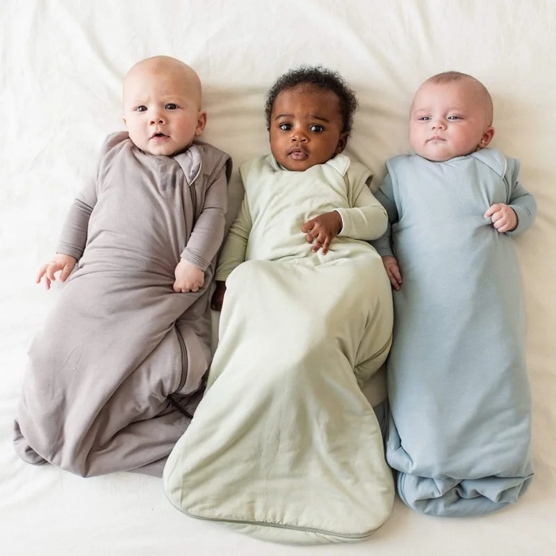 Sleeping Bags Bamboo Fiber Baby Sleeping Bag Soft Comfortable Zipper Infant Sleep Sack Sleeveless Sleep Bags For born 231031
