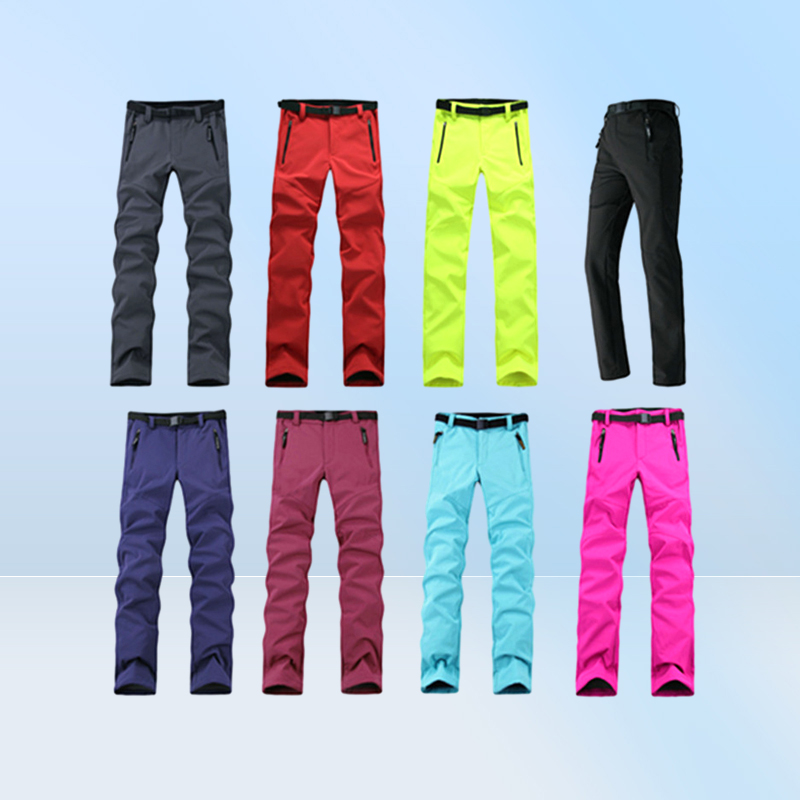 WholeWomen Thick Warm Fleece Softshell Pants Fishing Camping Hiking Skiing Trousers Waterproof Windproof New Pantolon RW