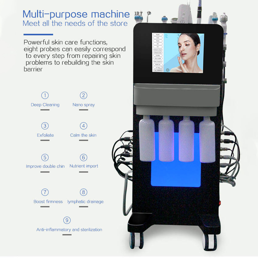 New Generation Skin Peeling Moisturizing Beauty Salon 14 in 1 Skin Revitalization Whitening Wrinkle Acne Remove Oil Control Anti-aging Device