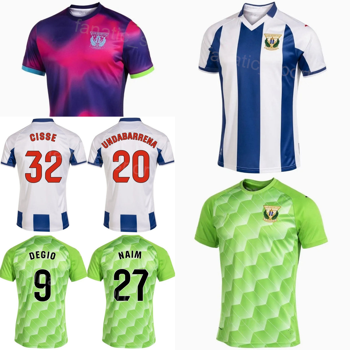 Leganes Soccer 15 Enric Franquesa Jersey 23/24 Club 20 Iker Undabarrena 6 Sergio Gonzalez 2 Allan Nyom 19 Diego Garcia 13 Diego Conde Football Shirt Kits Custom Name