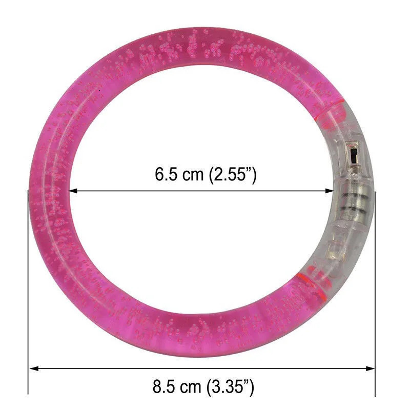 Jelly Glow Party Led Blinking Bracelet Operated Lights For Bar Dance Party Kid's Gifts Toys Festival Accessories Glow In The Dark 231030