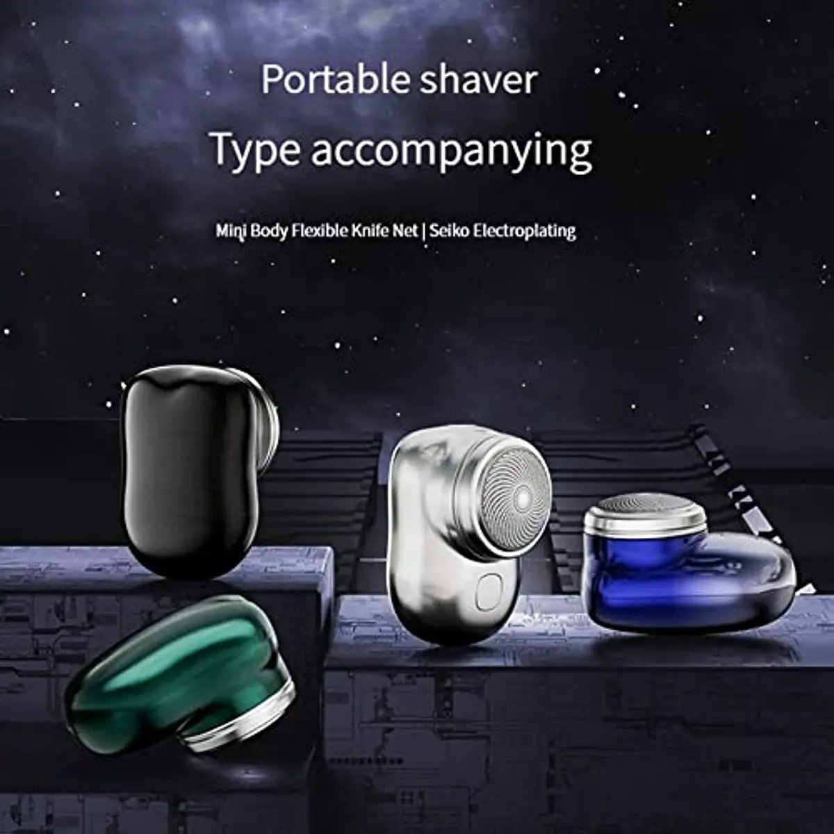 Electric Shavers Mini-shave Portable Electric Shaver Pocket Size Usb Fast Rechargeable Wet and Dry Electric Razor And Blades 231030