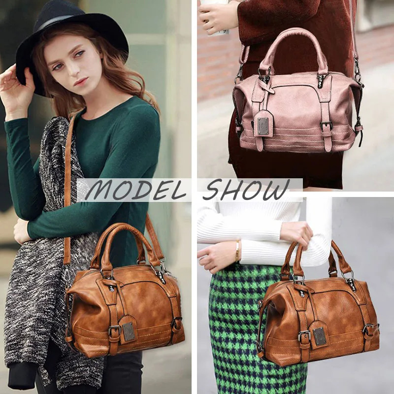 Bags Women's Vintage Shoulder Bag PU Leather New Travel Purse Fashion Handbags for Work Casual Shopping with Removable Strap 231031