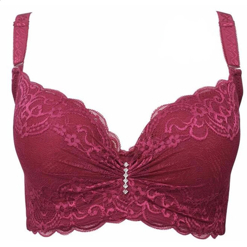 Bras Women Sexy Bralette Big Size Lace Underwear Push Up Bras 80 85 90 95 100 Intimates Female Lace Bra Lingerie BH soutien gorge 231030