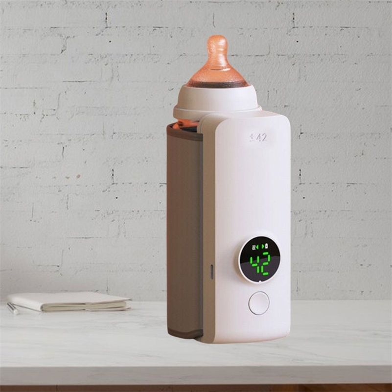 Bottle Warmers Sterilizers Wireless Rechargeable Baby Warmer Reusable Constant Temperature Durable Milk Heater USB Charging Bag for Picnic 231030