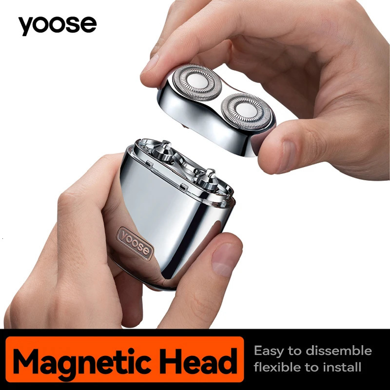 Electric Shavers yoose Mini Electric Razor for Men Waterproof Shavers for men Electric Shavers Wet Dry USB-CRechargeable Portable Leather Case 231030