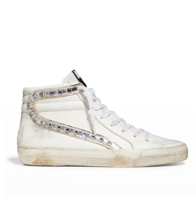 L7891 Golden Real Leather Super star Sneakers Cases Women Casual Shoes Sequin Classic White Men Tennis shoe