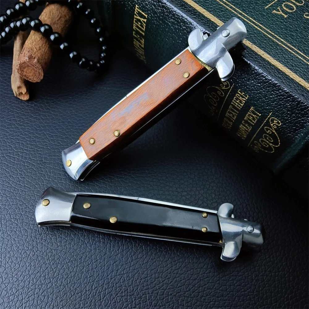JC JC Italian Style Tactical Utility Assisted Folding Blade Outdoor Survival Pocket Knives Self Defense Hunting Camping EDC Tools Christmas Gift 980 3