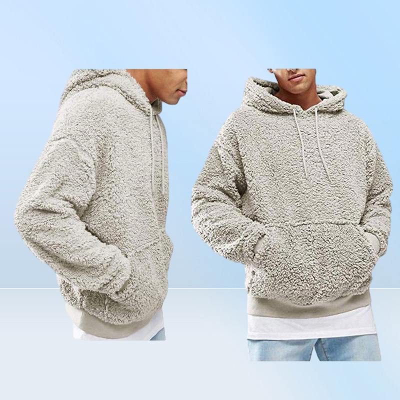 Men039s Hoodies Sweatshirts Autumn Winter Men y Hoodie Pullover Fleece Sweatshirt Hooded Coat Pocket Sweater Jumpers Sol