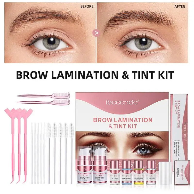Eyebrow Enhancers Lamination Brow Kit Eyebrow Tint Lamination Set Effective Thicken Eyebrow Tint Set For Females Women Ladies Girls Beauty Salon 23103