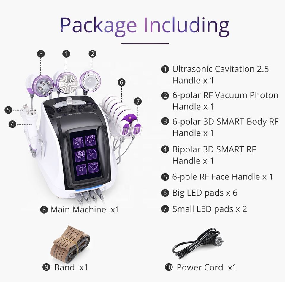 Professional Body Slim Facial Wrinkles Lifting Slimming Face RF Vacuum Cavitation Beauty device Fat Loss Nachine For RF Slimming Skin Tightening