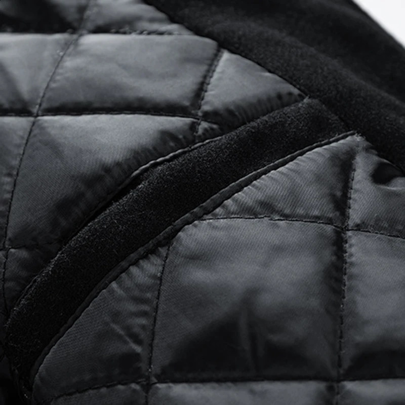 Men's Jackets High Level Men Women Leather Sleeve College Baseball Jacket Letterman Wool Varsity Coat Green Grey Navy Blue Black 231030