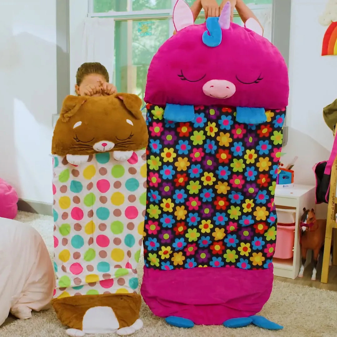 Sleeping Bags Children's Cartoon Sleep Sack For Birthday Gift Kids Sleeping Bag Plush Doll Pillow Baby Boys Girls Warm Soft Lazy Sleepsacks 23103