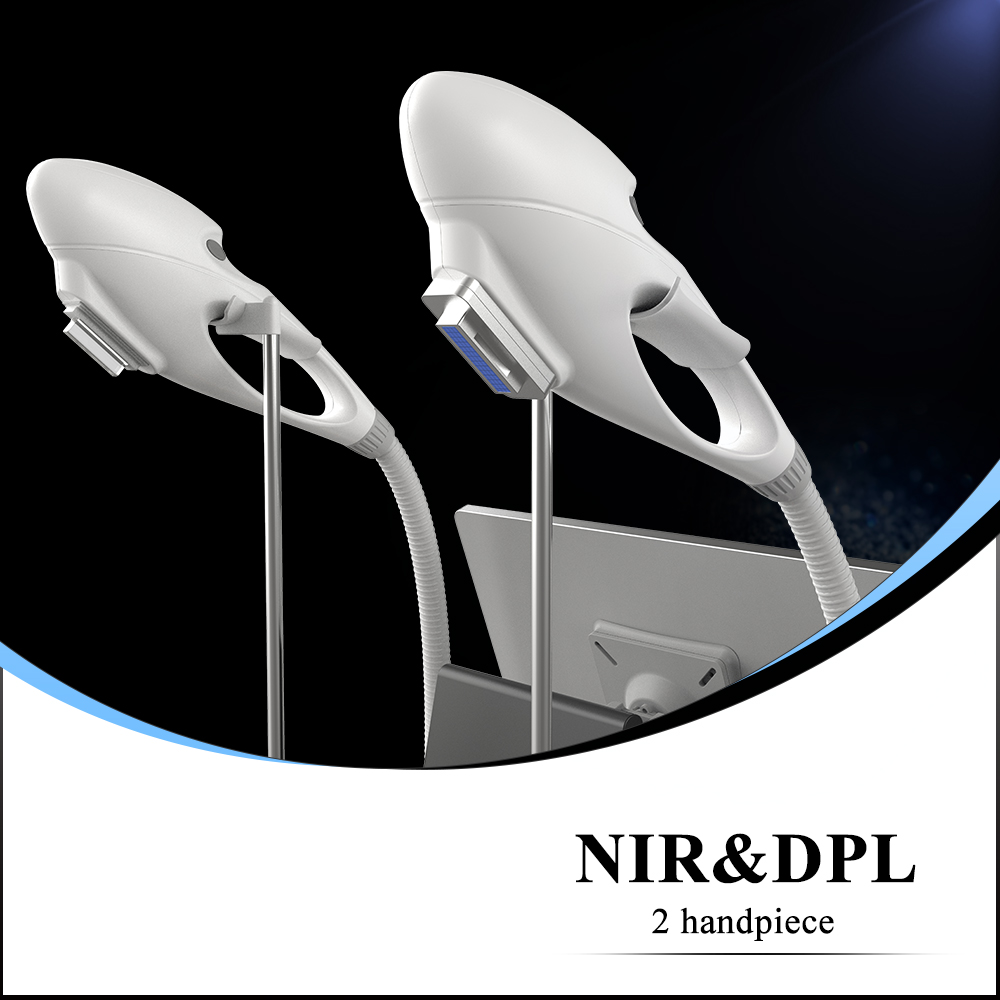 NIR Laser DPL Hair Removal Machine Skin Rejuvenation Vascular Red Blood Vessels Facial Spots Freckle Acne Removal Equipment