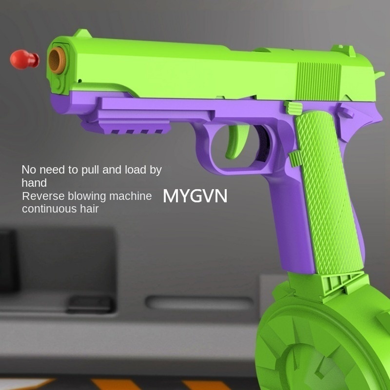 USP Children Carrot Soft Bullet Gun1911 Automatic Reloading Drum Manual Burst Eject The Shell Model Gun Toy Child Adult Birthday Gift