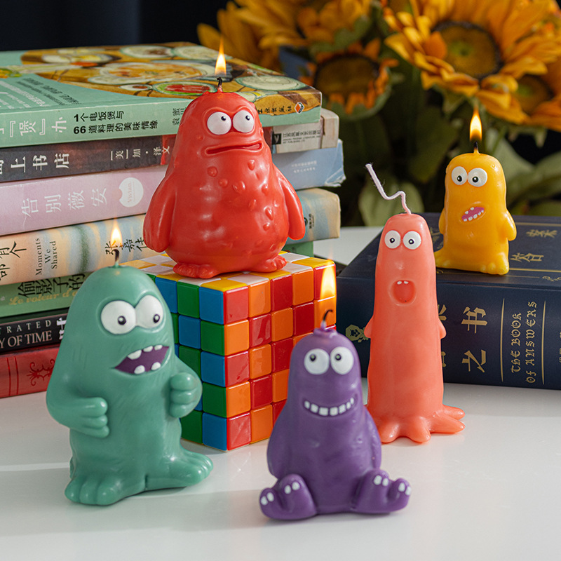 Family Clay People Scented Birthday with hand gift Handcrafted scented candle S260204