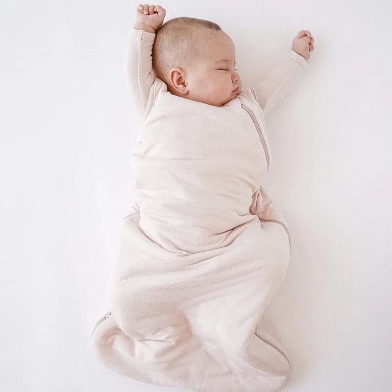 Sleeping Bags Bamboo Fiber Baby Sleeping Bag Soft Comfortable Zipper Infant Sleep Sack Sleeveless Sleep Bags For born 231031